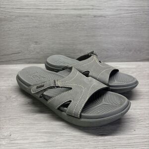 KuaiLu Gray Orthotic Slides Sandals Women Size 9.5 Lightweight Athletic Yoga